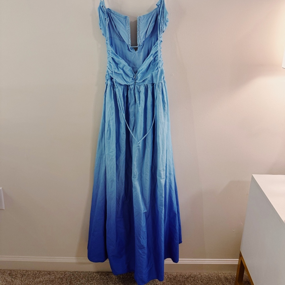 Hello Molly Dipped In Fun Midi Dress Blue - Picture 2 of 4